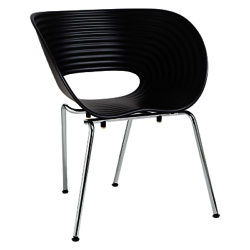 Vitra Tom Vac Chair Black / Silver